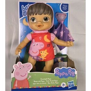 Baby Alive  11" Baby Doll Peppa Pig Collaboration  "Good Night Peppa" Book NIB